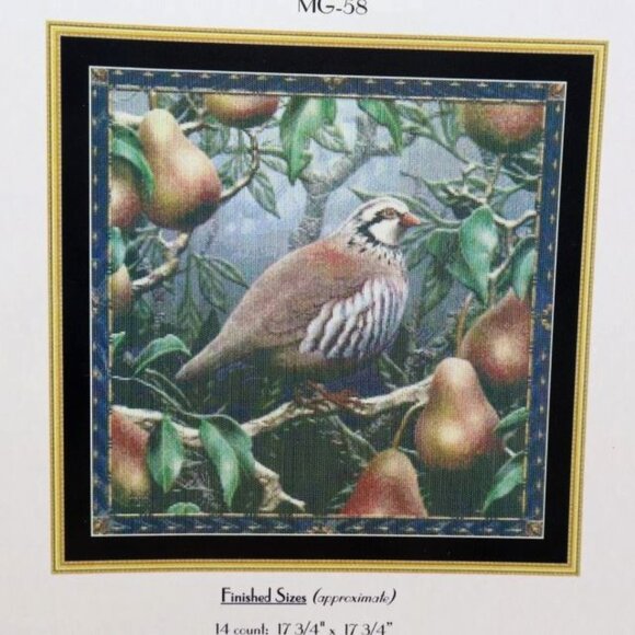 Mystic Stitch Inc. Partridge In A Pear Tree Cross-Stitch Pattern Maxine Gadd - Picture 1 of 5